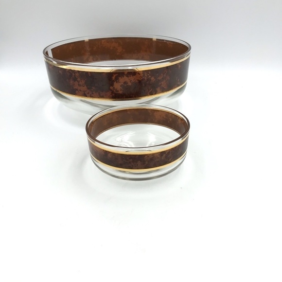 Vintage Mid Century Chip And Dip Bowl Set - Picture 2 of 15